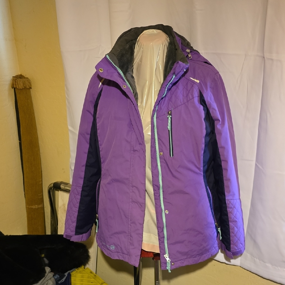 Free Country Purple Ski Jacket Insulated Weather-Resistant
